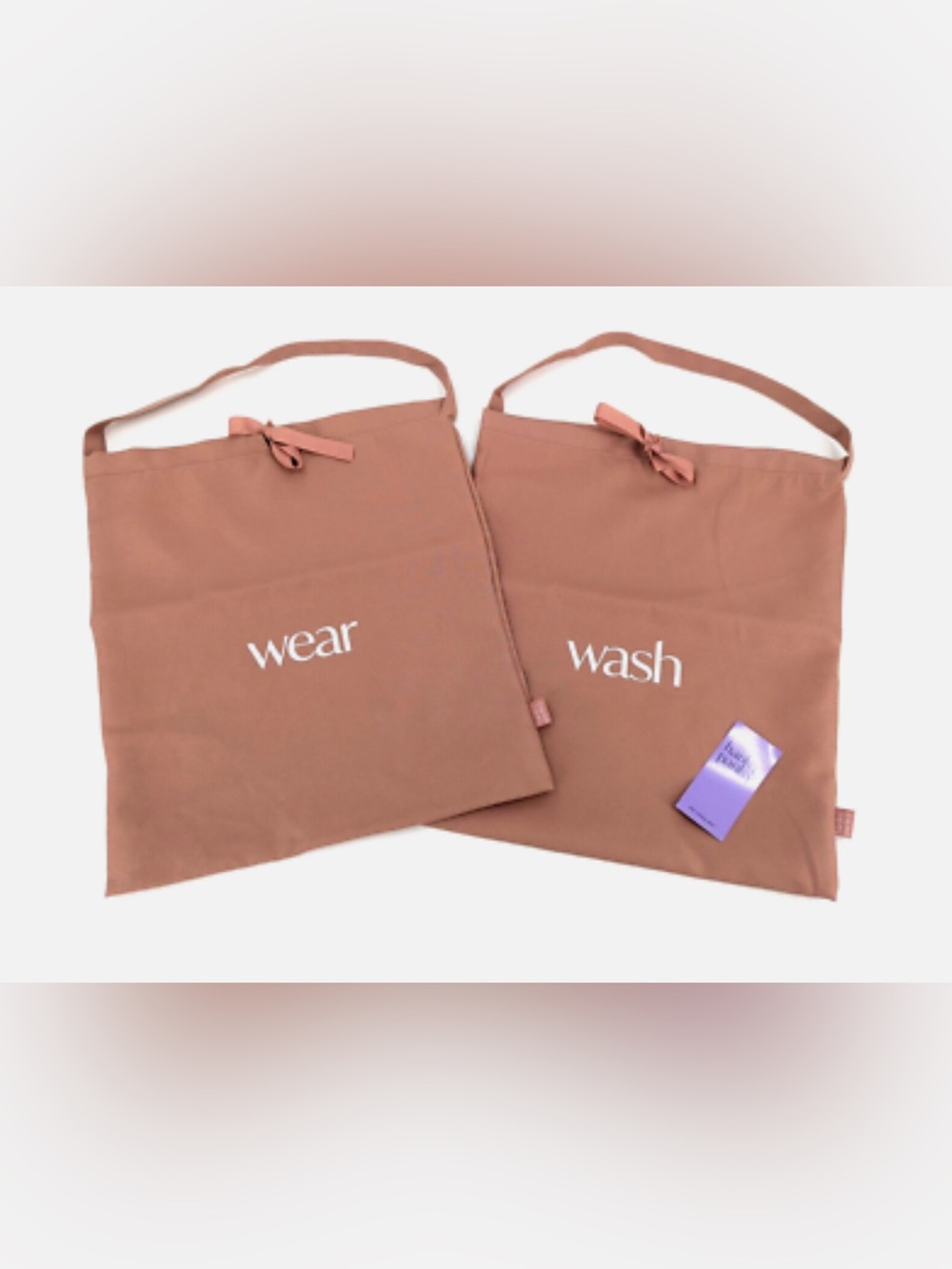 Hanky Panky Rust Cotton 'Wear' & 'Wash' Travel Bags